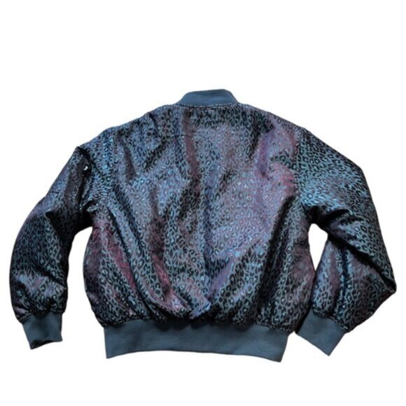Stussy Multicolor Zip Up Bomber Jacket Iridescent Size XS - Picture 3 of 8